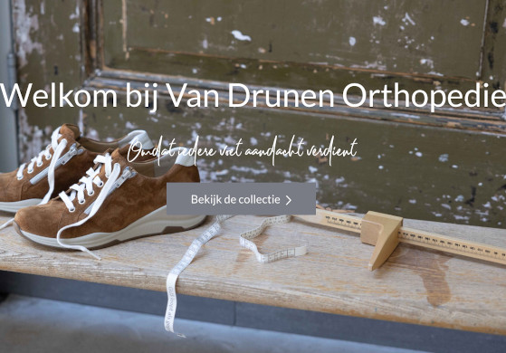 Logo en website Van Drunen Orthopedie